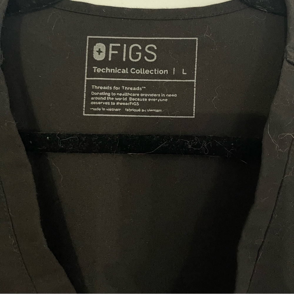 Figs Black Size L Set